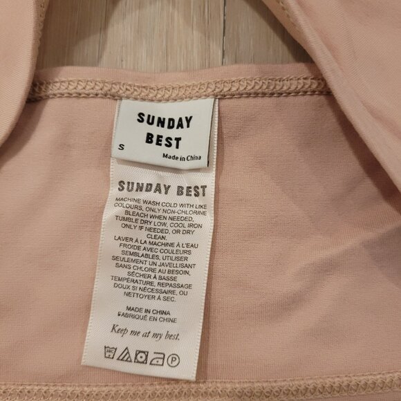 SUNDAY BEST | Aritzia Cora Halter Top Bandeau | Sz. S - Picture 6 of 8